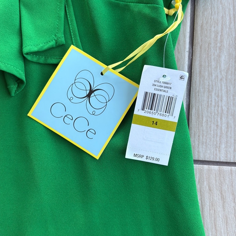 CeCe Lush Green Dress - Picture 2 of 2